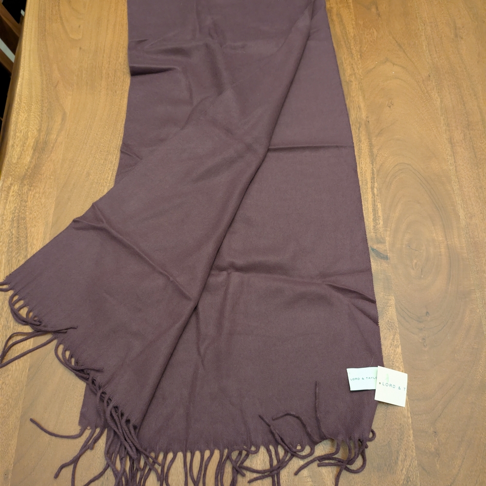 Lord & Taylor Rich Plum Scarf